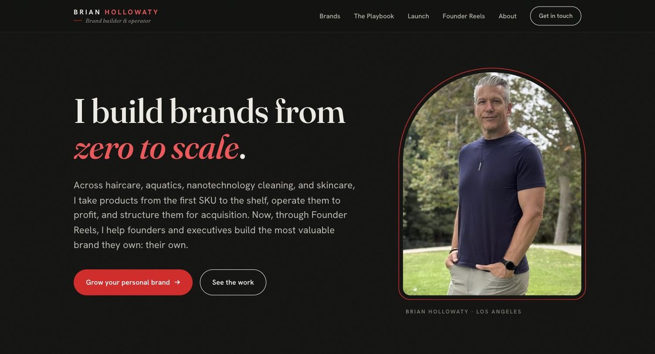Brian Hollowaty — brand builder and operator personal website